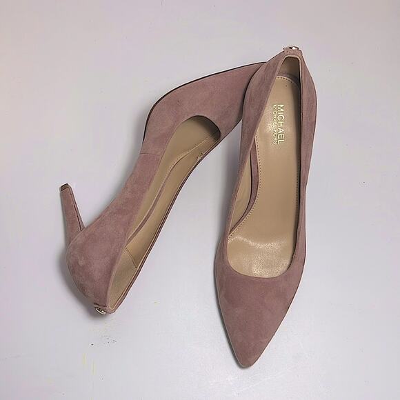 NEW Michael Kors Women Dorothy Flex  Suede Pump Dusty Rose - Picture 1 of 8